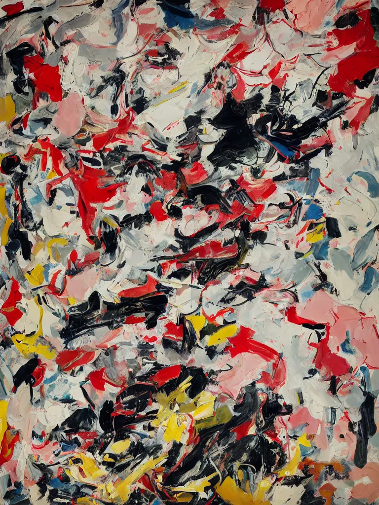 Image similar to abstract painting by cecily brown,