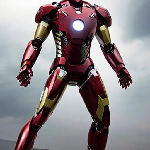 Image similar to futuristic iron man suit, 8k ultra hd, hyper detailed