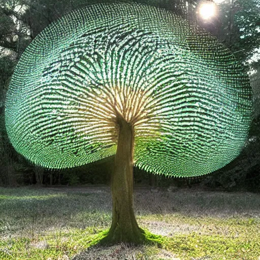 Image similar to a translucent spiral tree