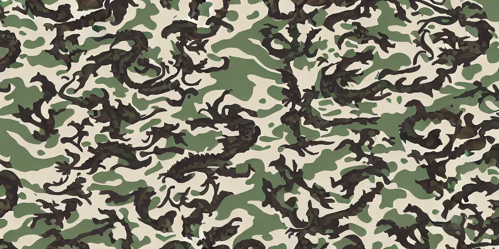 Image similar to ancient dragon camo pattern