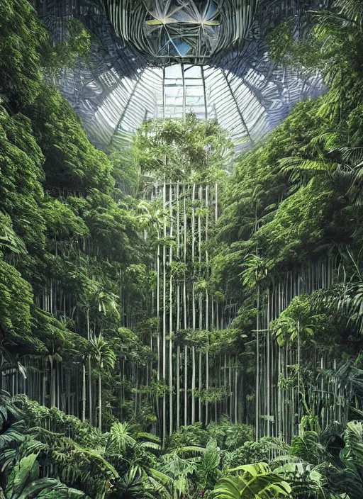 Prompt: “beautiful Amazon forest architecture building , the building is in a forest while there’s a heavy storm, luxury architecture, architecture digest, raining environment, bright tones, fluorescent lighting,volumetric Lighting, photorealism, high detail, golden ratio, cinematic, octane renderer”