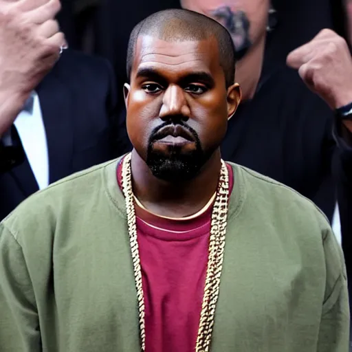 Image similar to kanye west as donald trump