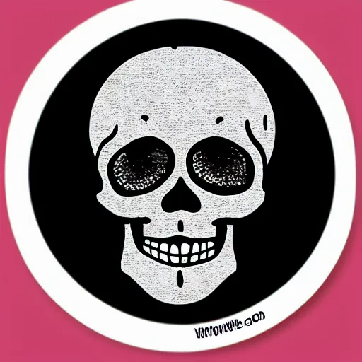 Image similar to adorable skull sticker