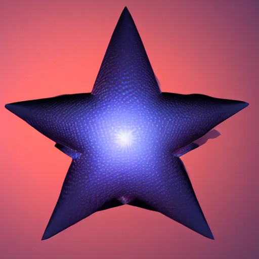 Image similar to blender render of a star