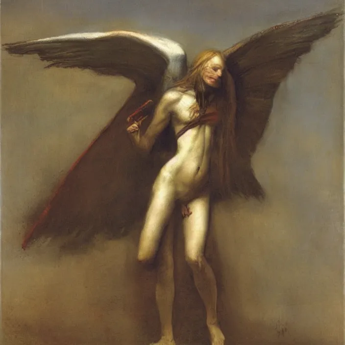 Prompt: a harpy, by Odd Nerdrum