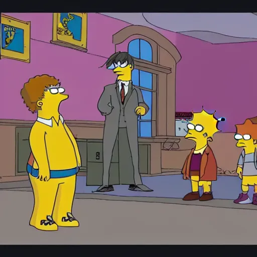 Prompt: A still of Harry Potter in The Simpsons