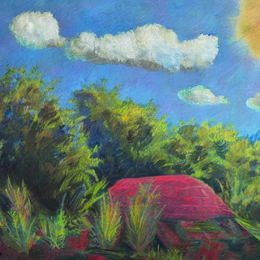 Image similar to artwork by Dennis Wojtkiewicz