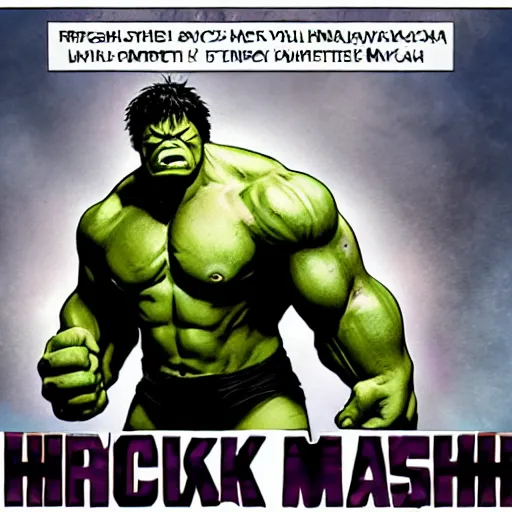 Image similar to hulk smash