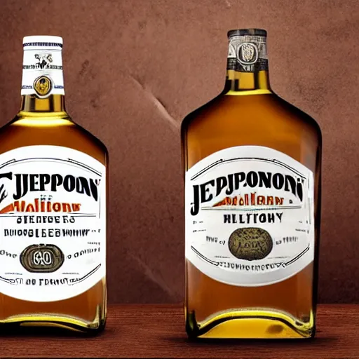 Image similar to a new design of the jeppsons malort bottle