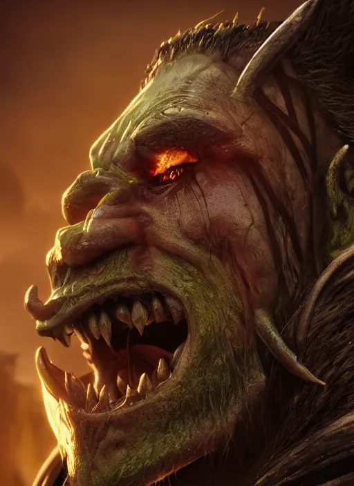 Image similar to little orc, ultra detailed fantasy, elden ring, realistic, dnd character portrait, full body, dnd, rpg, lotr game design fanart by concept art, behance hd, artstation, deviantart, global illumination radiating a glowing aura global illumination ray tracing hdr render in unreal engine 5