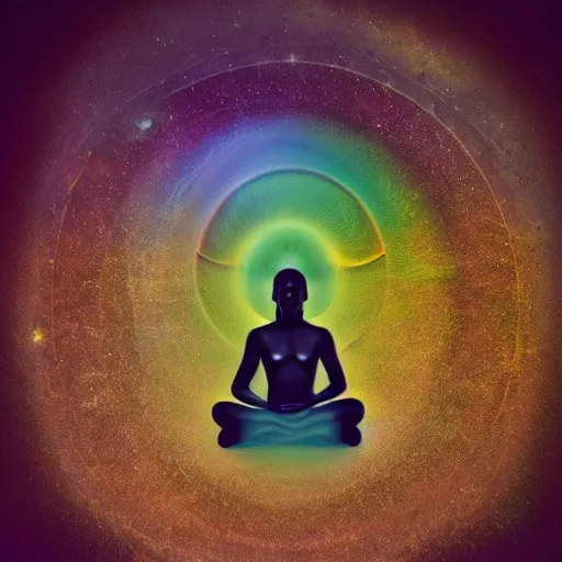 Prompt: consciousness becoming aware of itself as the formless ground of existence transcending the mundane meditation