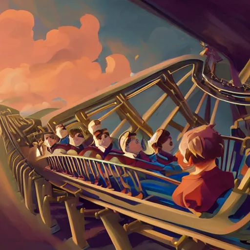 Image similar to stylized stephen hawking on roller coaster, minimalist ben hur, loftis, cory behance hd by jesper ejsing, by rhads, makoto shinkai and lois van baarle, ilya kuvshinov, rossdraws global illumination