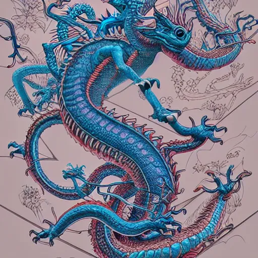Prompt: 🐲, extremely detailed, sharp focus, wide view, full body shot, smooth, digital illustration, by james jean, by rossdraws, frank franzzeta, sakimichan