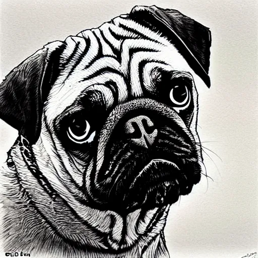 Image similar to pug by Ed Fairburn