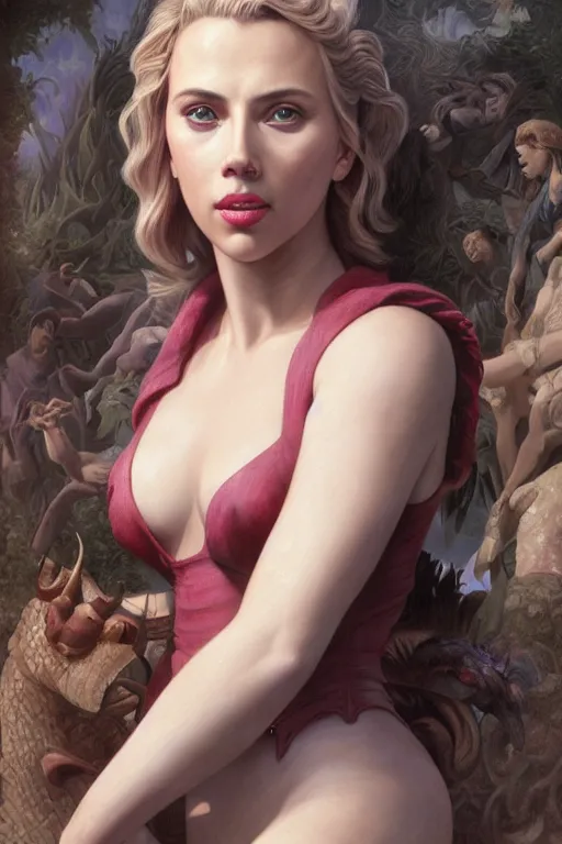 Prompt: A fantasy comic book style portrait painting of Scarlett Johansson, Margot Robbie, as an Atlantean Reptilian Warrior, Mystical Valkyrie, François Boucher, Oil Painting, unreal 5, DAZ, hyperrealistic, octane render, Regal, Refined, Detailed Digital Art, RPG portrait, William-Adolphe Bouguereau, Michael Cheval, Walt Disney (1937), Steampunk, dynamic lighting, Highly Detailed, Cinematic Lighting, Unreal Engine, 8k, HD