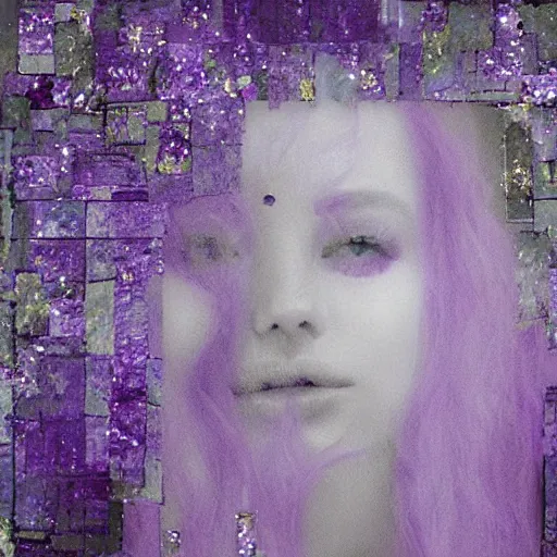 Image similar to crystethereal lavender atrium manipulation layeredinfusion lilac silver silver fuji pastel lilac sparkle fuji surreal creations serene lilac sparkle grey lilac weeping abstract collage