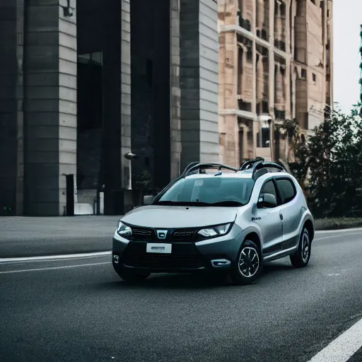 Prompt: high quality photo of a modern dacia , photography 4k, f1.8 anamorphic, bokeh, 4k, Canon, Nikon