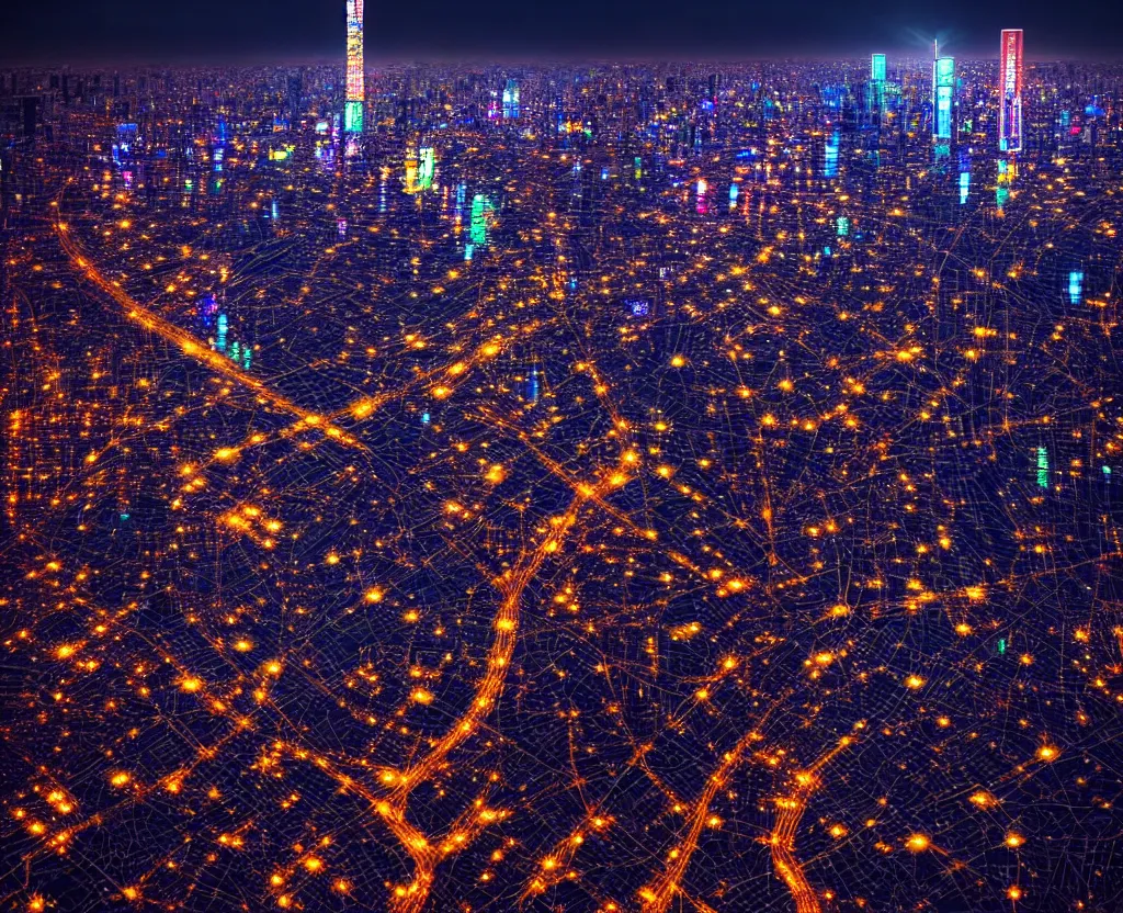 Image similar to beautiful!!! overwhelming!!!!! studio photograph of japan at night, reflective intricate puddles, beautiful tall luxurious neon buildings with advertisements, stunning composition, moon rays, beautiful calming atmosphere, studio level quality, photography, hyperdetailed