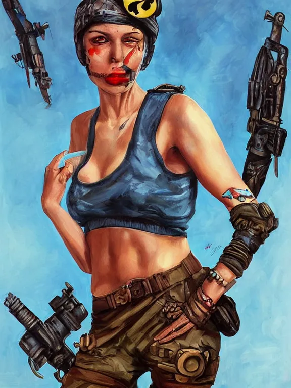 Image similar to Tank girl by iryna yermalova