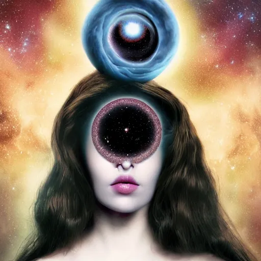 Prompt: black hole nebula by Natalie Shau, masterpiece