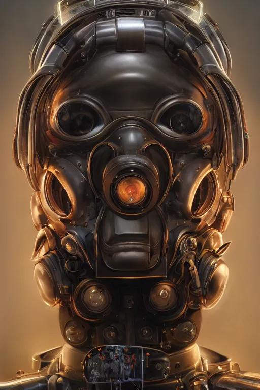 Image similar to a beautiful ultra detailed fine art portrait of a futuristic mechanical cybernetic firefighter cyborg, by tom bagshaw and anna dittman, studio lighting, firefighter, golden ratio composition, 3 5 mm lens, cybernetic scifi, deep depth of field, artstation, 8 k