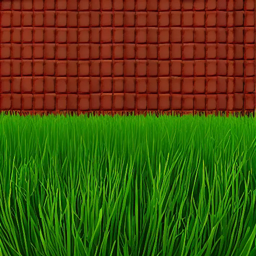 Prompt: videogame grass texture without perspective