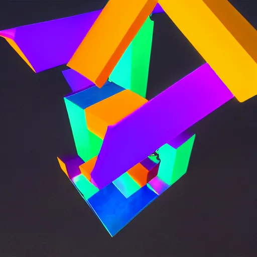 Prompt: a very abstract object, unreal engine, lighting, 4k, colorful, detailed, realism,
