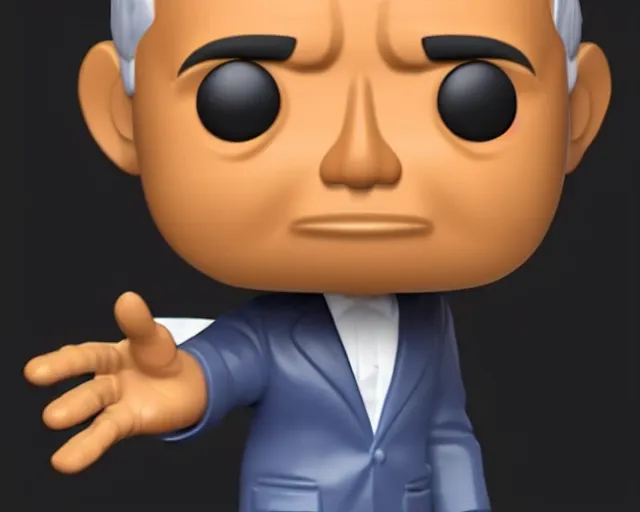 Image similar to 3d render for barack obama as a funko pop, studio lighting, white background, blender, trending on artstation, 8k, highly detailed