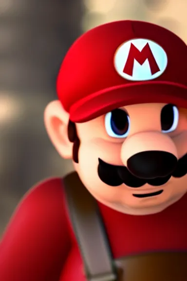 Image similar to “ very very intricate photorealistic photo of a realistic human version of super mario wearing his red cap in an episode of game of thrones, photo is in focus with detailed atmospheric lighting, award - winning details ”