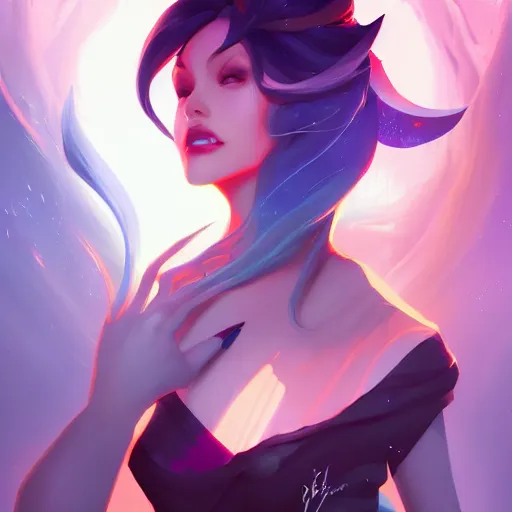 Image similar to a portrait of a beautiful sorceress, art by lois van baarle and loish and ross tran and rossdraws and sam yang and samdoesarts and artgerm, digital art, highly detailed, intricate, sharp focus, Trending on Artstation HQ, deviantart, unreal engine 5, 4K UHD image