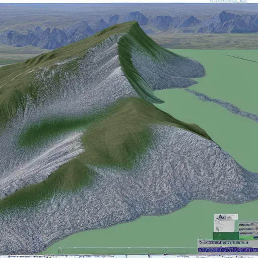 Image similar to heightmap of mountain