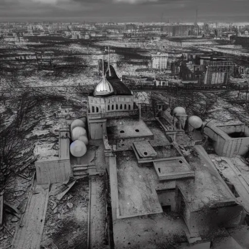 A photo of post-apocalyptic Kremlin after the nuclear | Stable ...