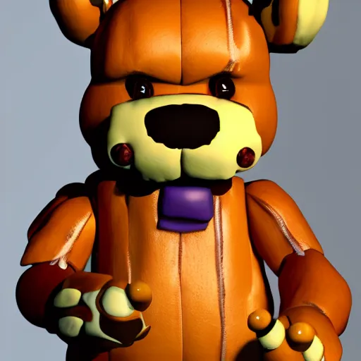 I edited this Freddy Fazbear render to look like Fredbear. I