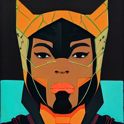 Image similar to Black Panther profile picture by Sachin Teng, asymmetrical, Organic Painting , Matte Painting, geometric shapes, hard edges, graffiti, street art:2 by Sachin Teng:4