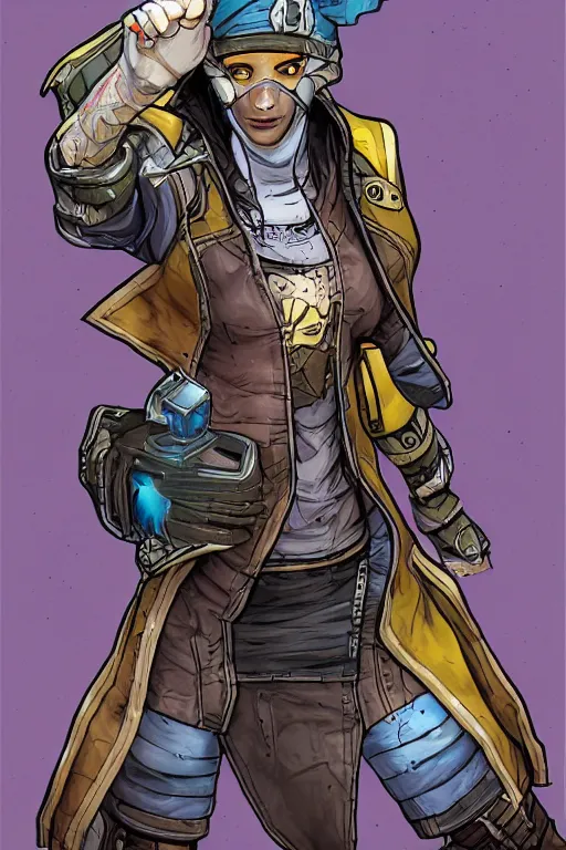 Prompt: battle mage | borderlands style | digital painting | highly detailed | cell shading