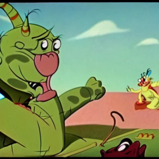 Image similar to a film still from the cartoon the lazy dragon ( 1 9 5 1 ) directed by walt disney