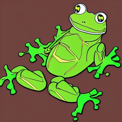 Cute Glass Frog 2d Illustration Graphic by FonShopDesign · Creative Fabrica