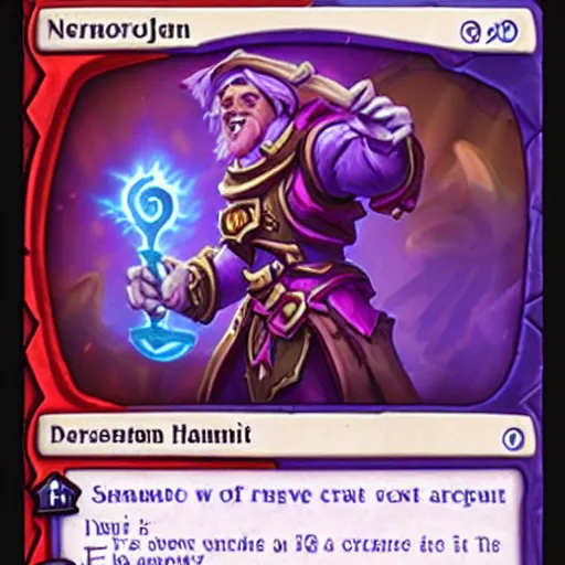 Image similar to new hearthstone card reveal