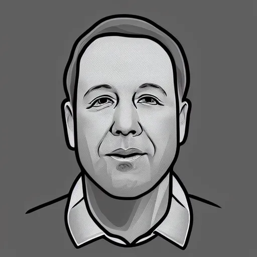 Image similar to alex jones on a beach, digital art, iconic icon, 2 d vector logo, cartoon, t - shirt design