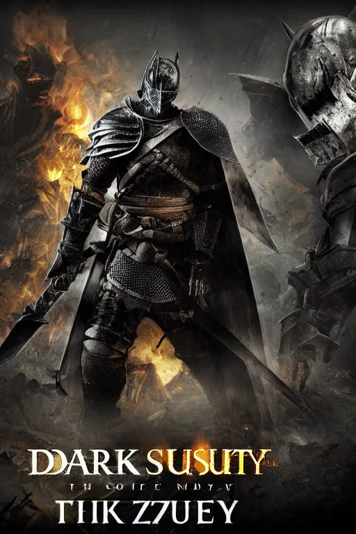 Image similar to dark souls knight in call of duty warzone, poster, detailed