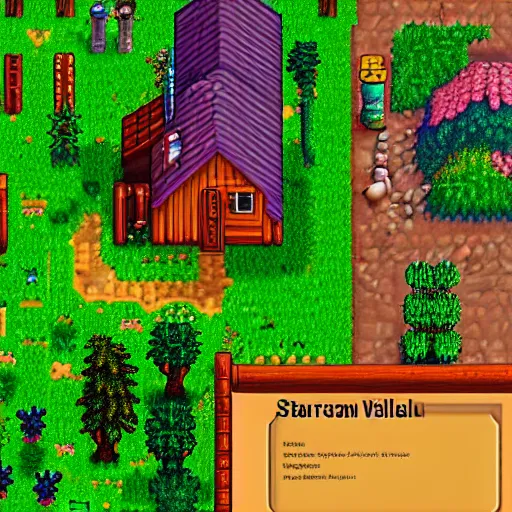 Prompt: hyper realistic photo of pelican town stardew valley
