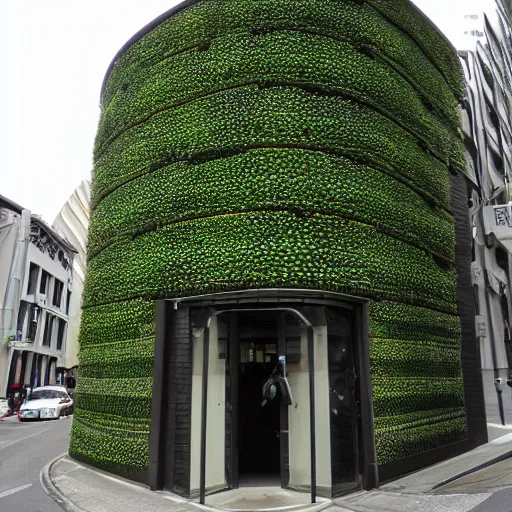 Image similar to the beehive, wellington covered in a living wall by patrick blanc