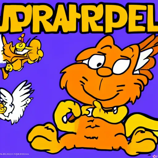 Image similar to garfield with wings