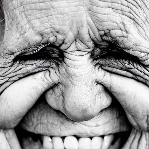 smiling old woman