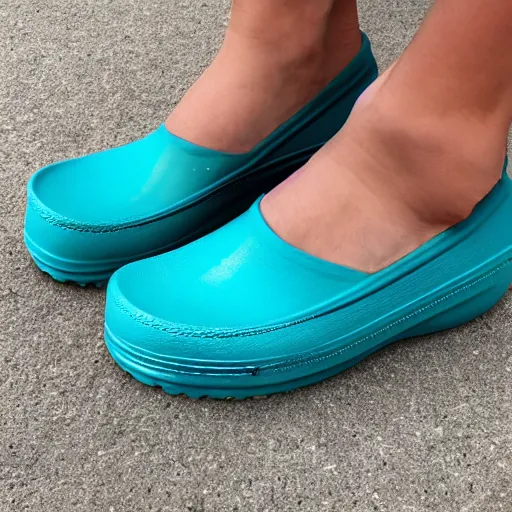 Image similar to blue green ombre crocs