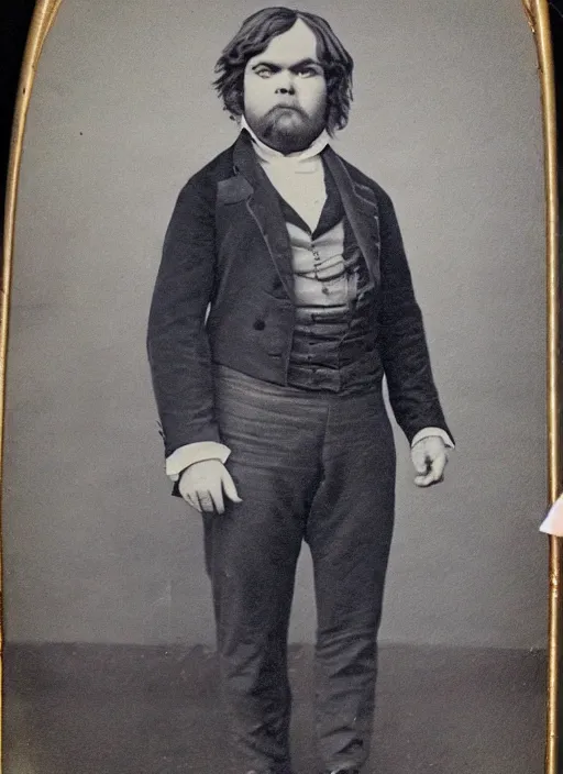 Image similar to 1 8 0 0 s style full body detailed photograph of jack black, realistic