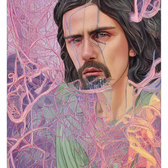 Image similar to jesus, by martine johanna, golden ratio, environment, hyper detail, concept artbook, ealistic, photorealistic,