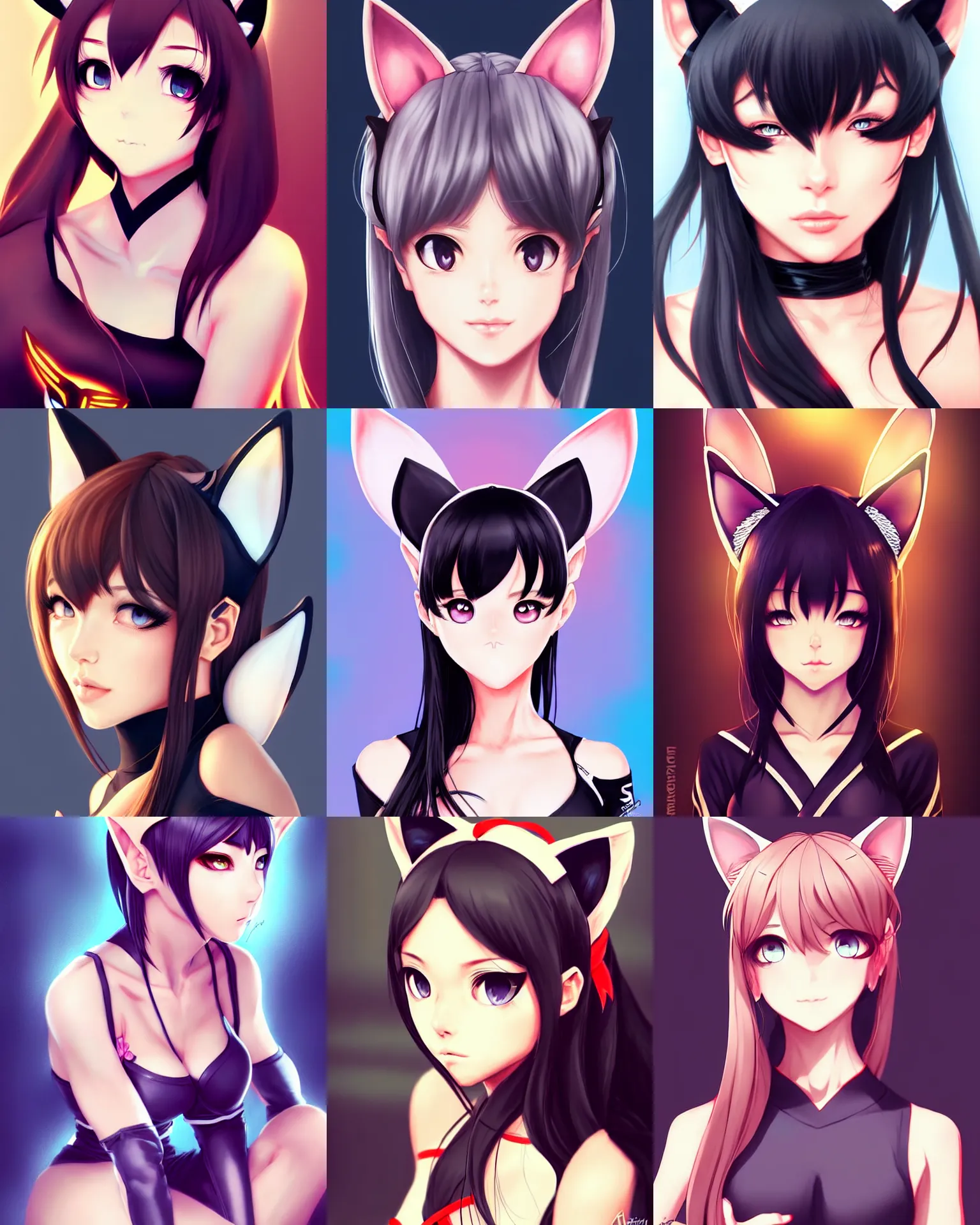 Prompt: A beautiful woman with cat ears in martial arts attire || cute-fine-face, pretty face, realistic shaded Perfect face, fine details. Anime. realistic shaded lighting poster by Artgerm and Sakimichan