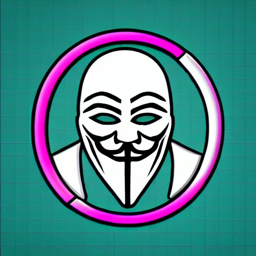 Image similar to anonymous society neon logo