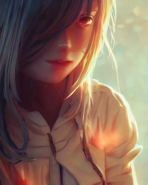 Prompt: saimin illustration of an anime girl's eyes being mind controlled by artgerm and wlop and greg rutkowski, digital art, extreme detail, realistic lighting, cinematic composition, concept art, sharp focus, colorful, photorealistic eyes, 8 k